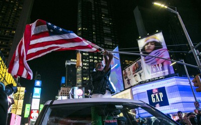 Amerykanie cieszą się ze zwycięstwa Bidena, wychodząc na ulice Nowego Jorku