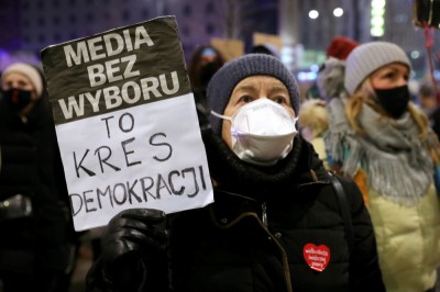 Protest niezależnych mediów