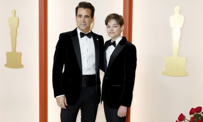 Colin Farrell z synem Henrym Tadeuszem na gali rozdania Oscarów