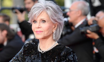 Jane Fonda w cekinowej kreacji w Cannes