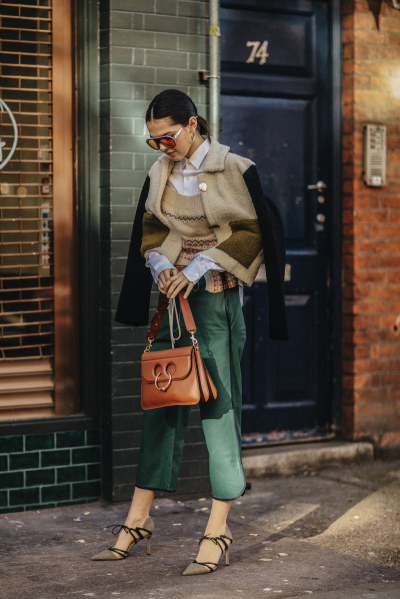 Street style: tydzień mody w Londynie jesień-zima 2018-2019 dzień 2