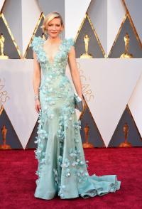Cate Blanchett podczas gali Oscarów w 2016 roku, Fot. Getty Images
