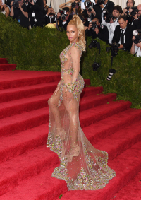 Beyonce podczas MET Gali w 2015 roku, Fot. Axelle/Bauer-Griffin, Getty Images