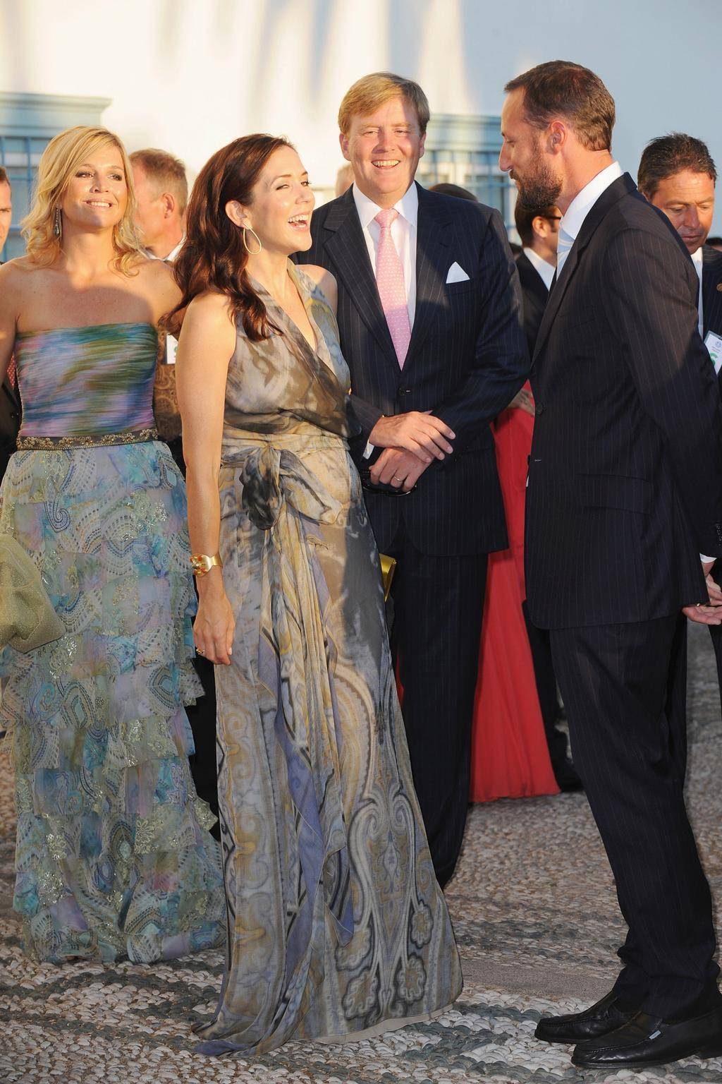Maria, księżna koronna Danii, na ślubie Tatiany Blatnik i księcia greckiego Nikolaosa w katedrze św. Mikołaja na wyspie Spetses w Grecji, 25 sierpnia 2010 roku.