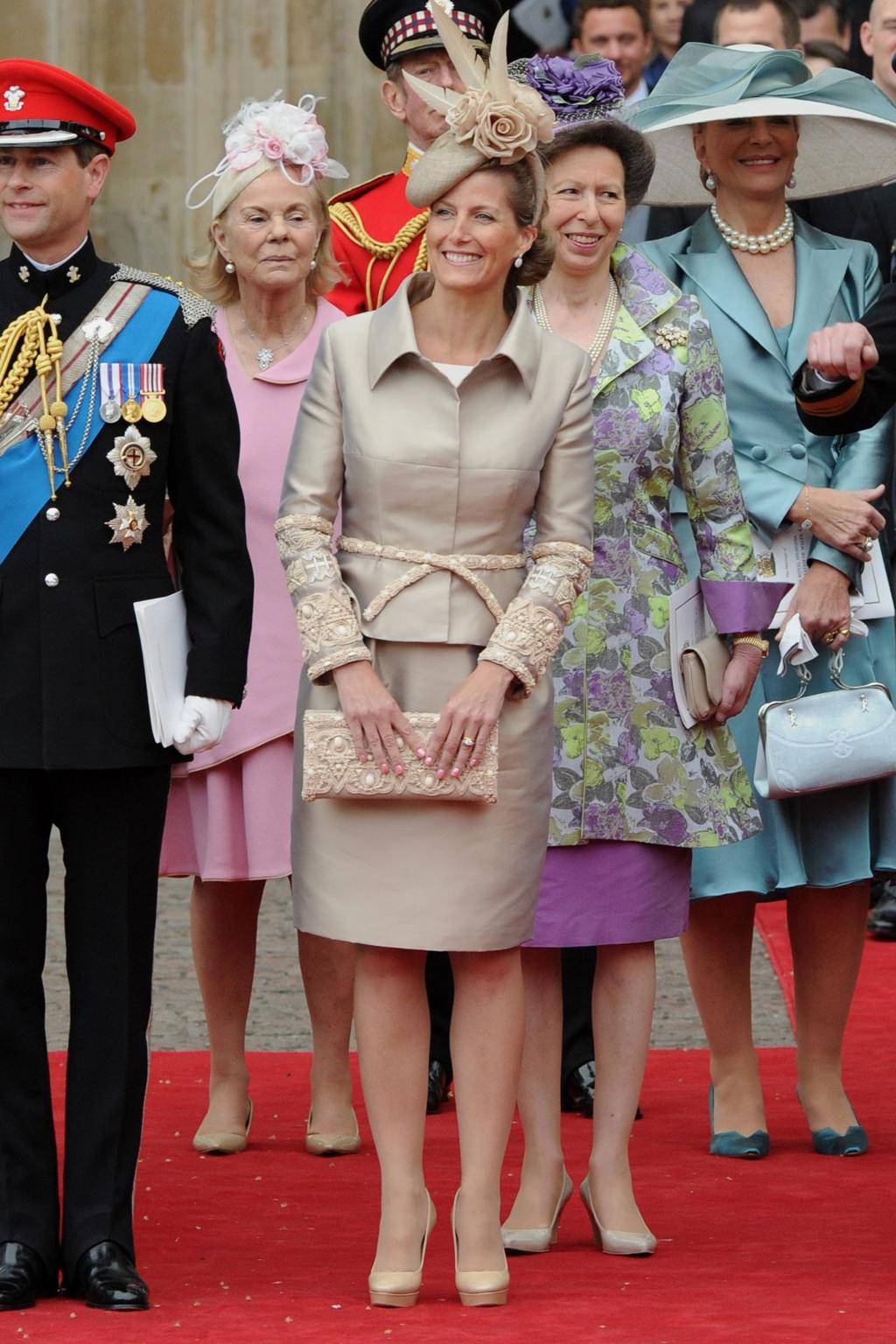 Zofia, hrabina Wesseksu, na ślubie Kate Middleton i księcia Williama w opactwie Westminster, 29 kwietnia 2011 roku.