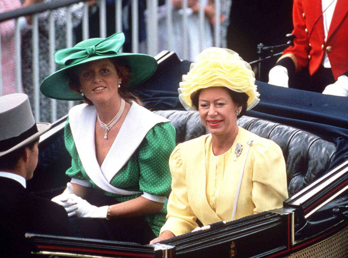 Księżna Yorku i Księżniczka Małgorzata w Ascot w 1987 roku
