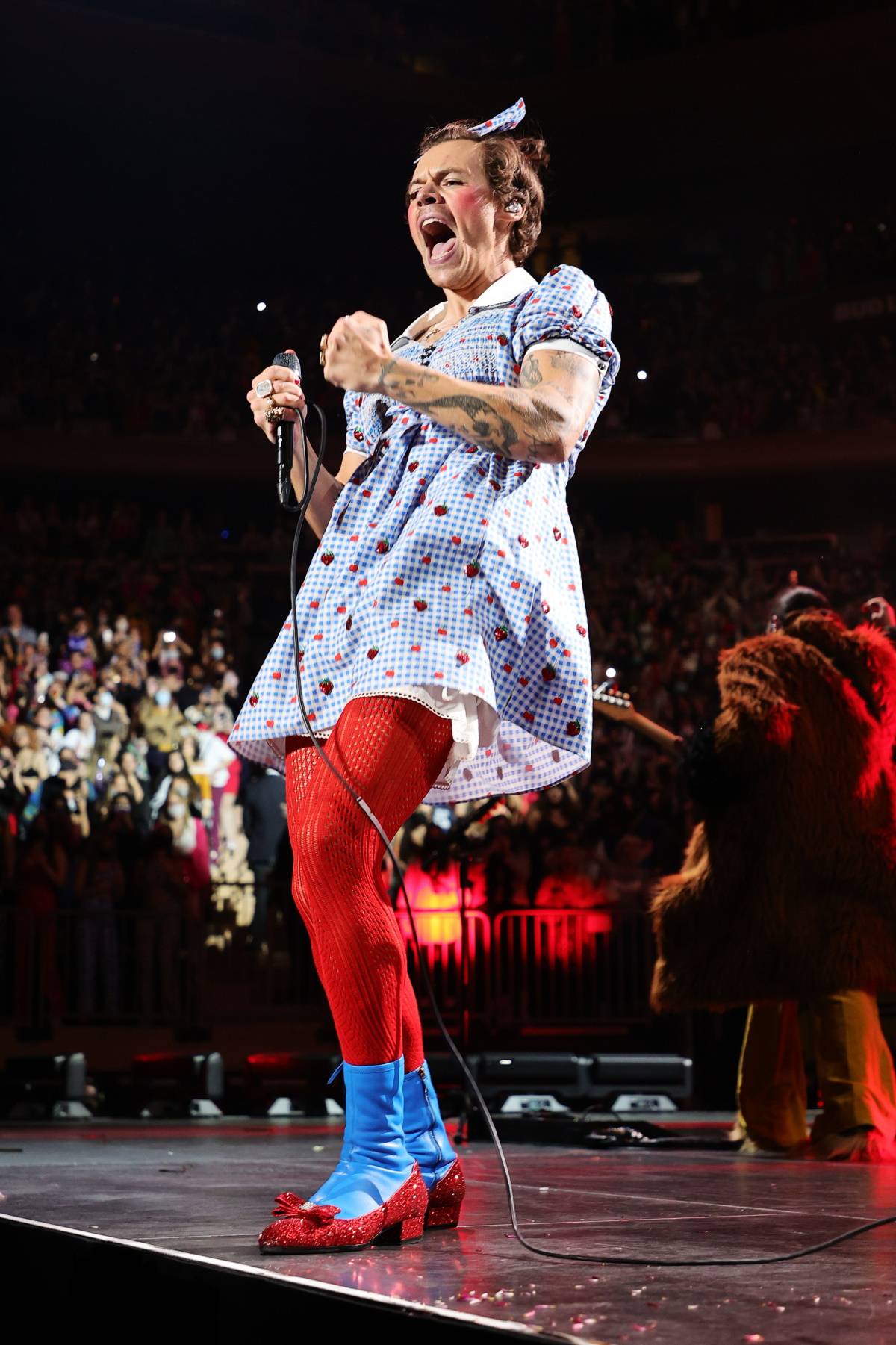 W stylizacji Gucci podczas Fancy Dress Party w Madison Square Garden w 2021 r.