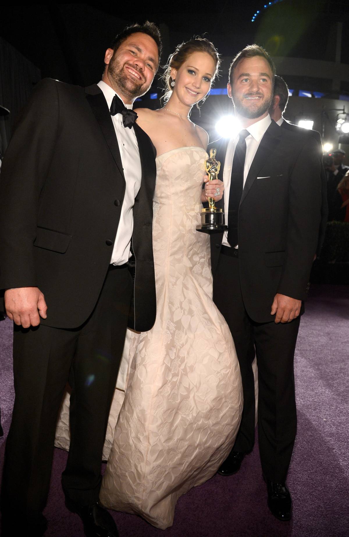 Jennifer Lawrence z braćmi, Benem i Blainem, 2013 rok 