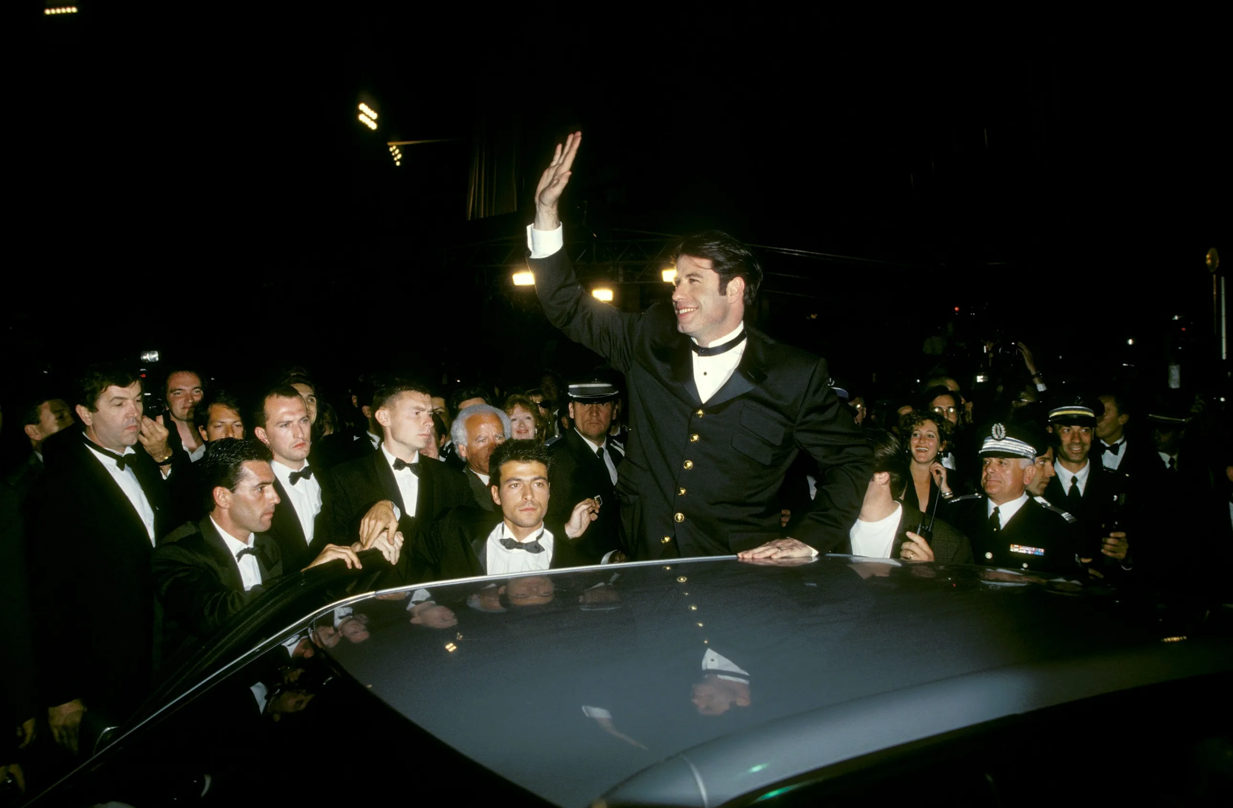 John Travolta w Cannes w 1994 roku