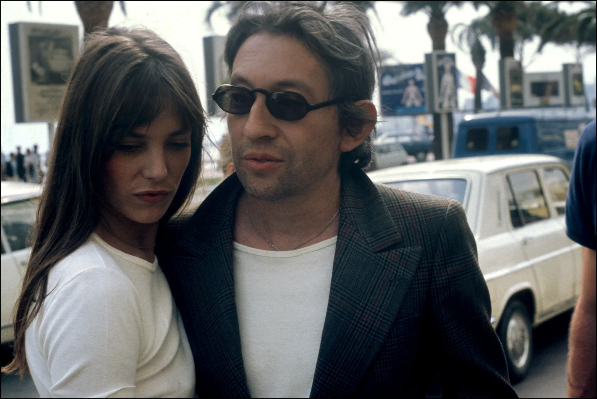 Jane Birkin i Serge Gainsbourg na Festiwalu Filmowym w Cannes w 1974 roku