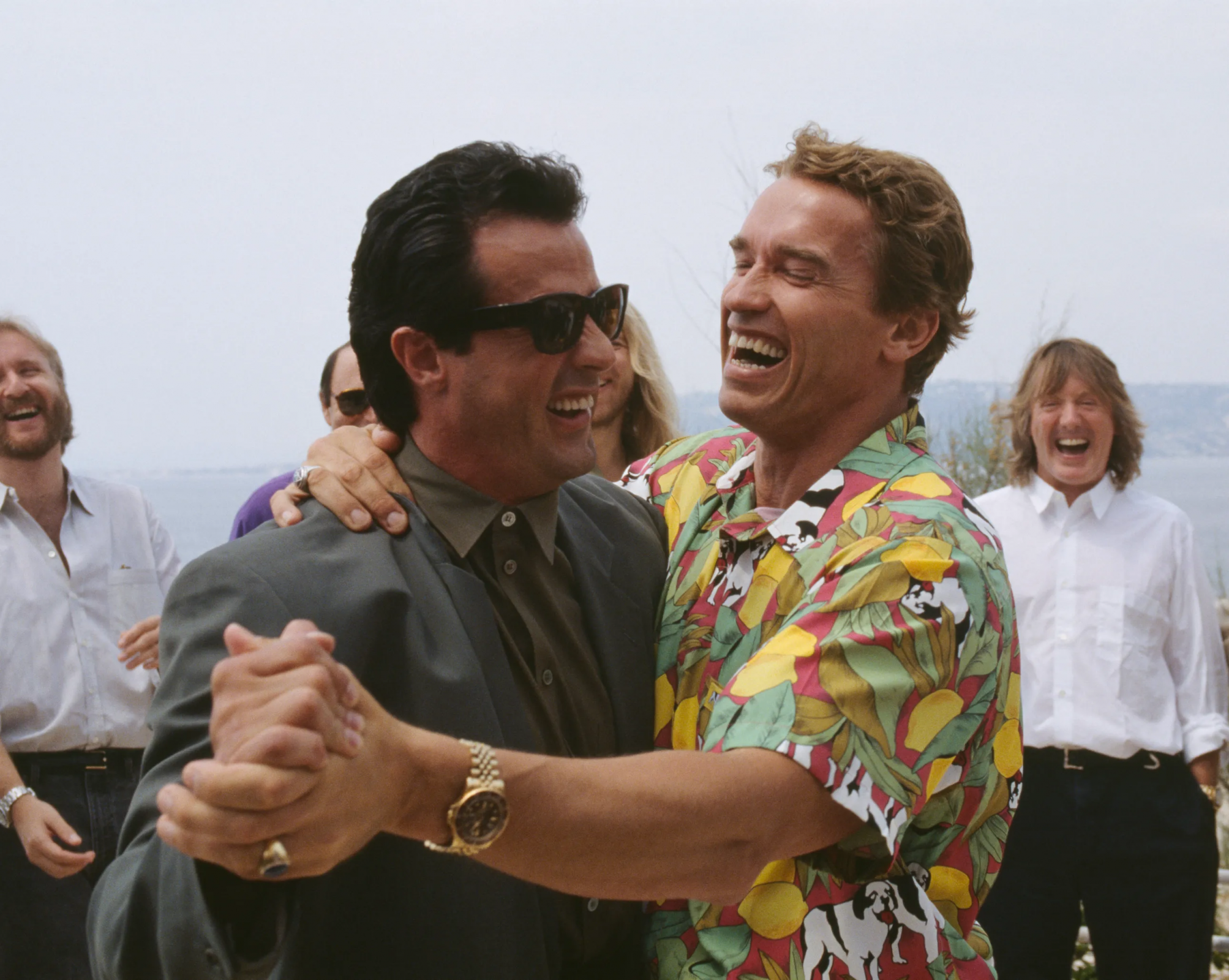 Sylvester Stallone oraz Arnold Schwarzenegger na Festiwalu Filmowym w Cannes