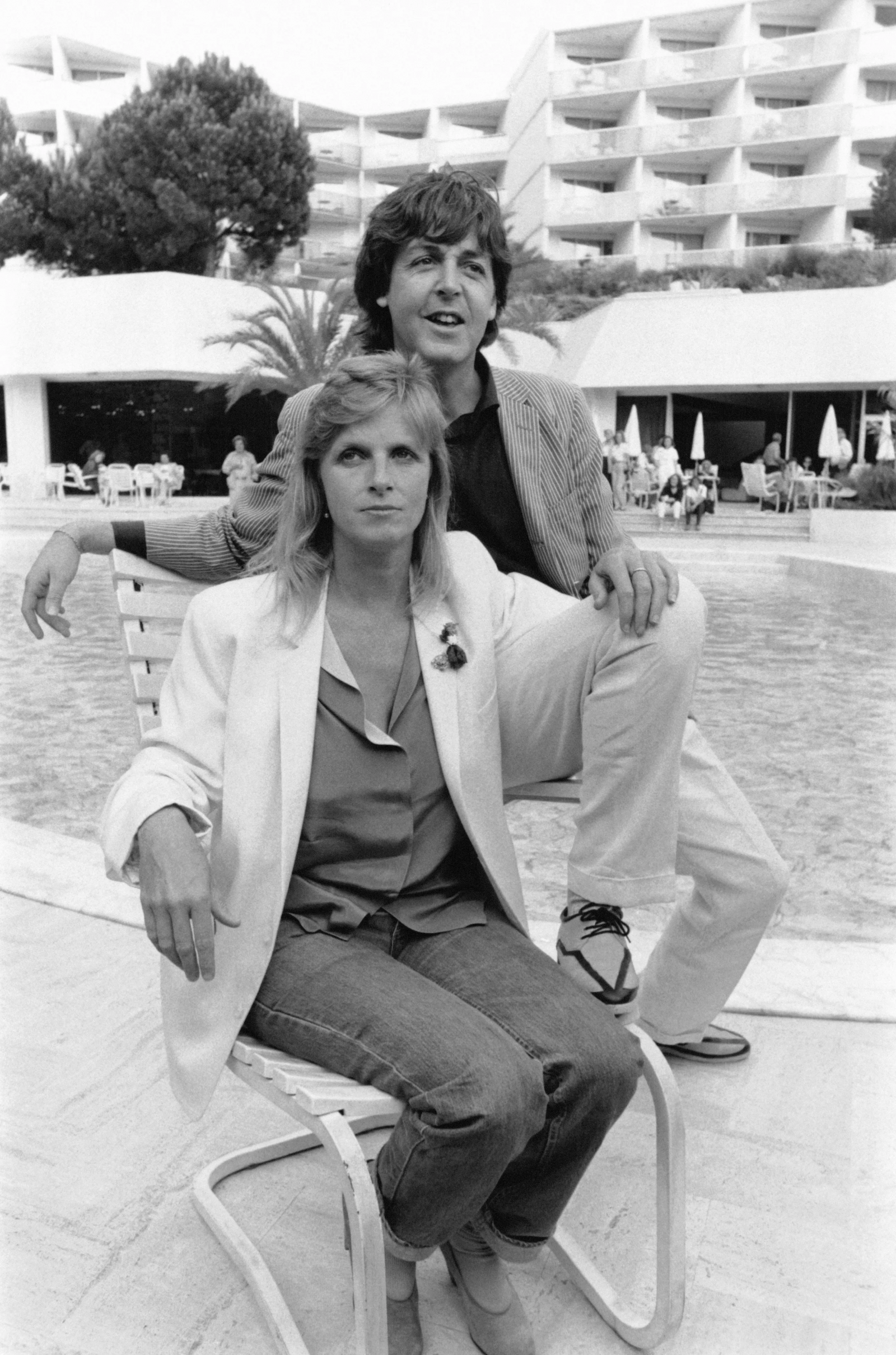 Linda McCartney i Paul McCartney na Festiwalu Filmowym w Cannes