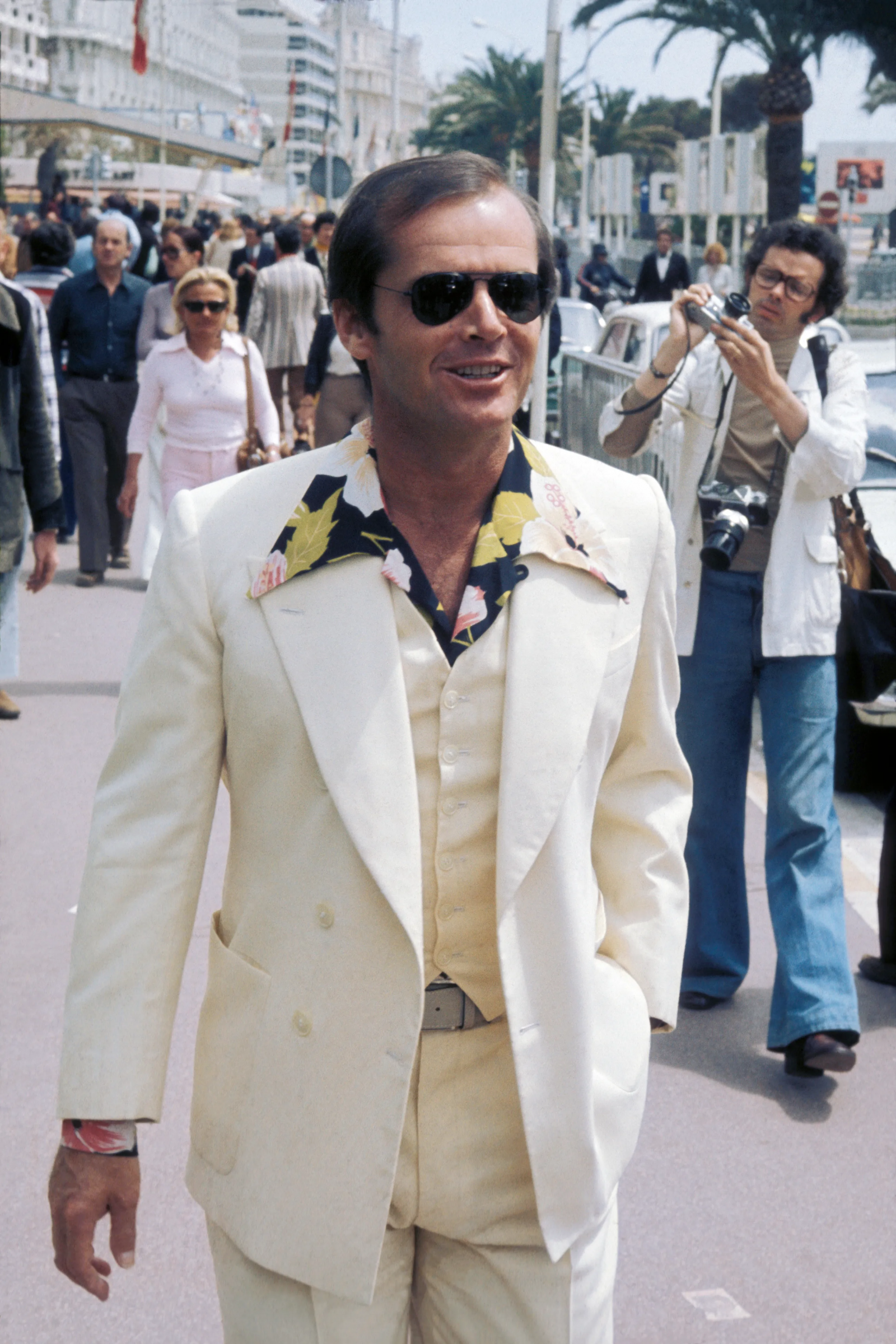 Jack Nicholson na Festiwalu Filmowym w Cannes w maju 1974 roku