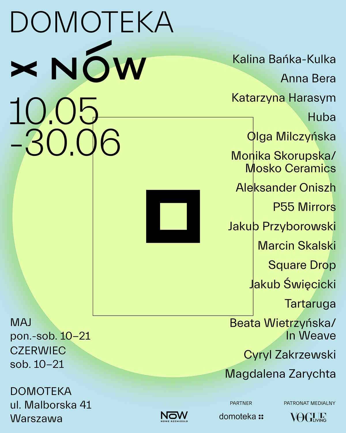 Stowarzyszenie Nów. Nowe Rzemiosło zaprasza na kolejną edycję projektu X NÓW, która tym razem gości w Centrum Designu Domoteka.