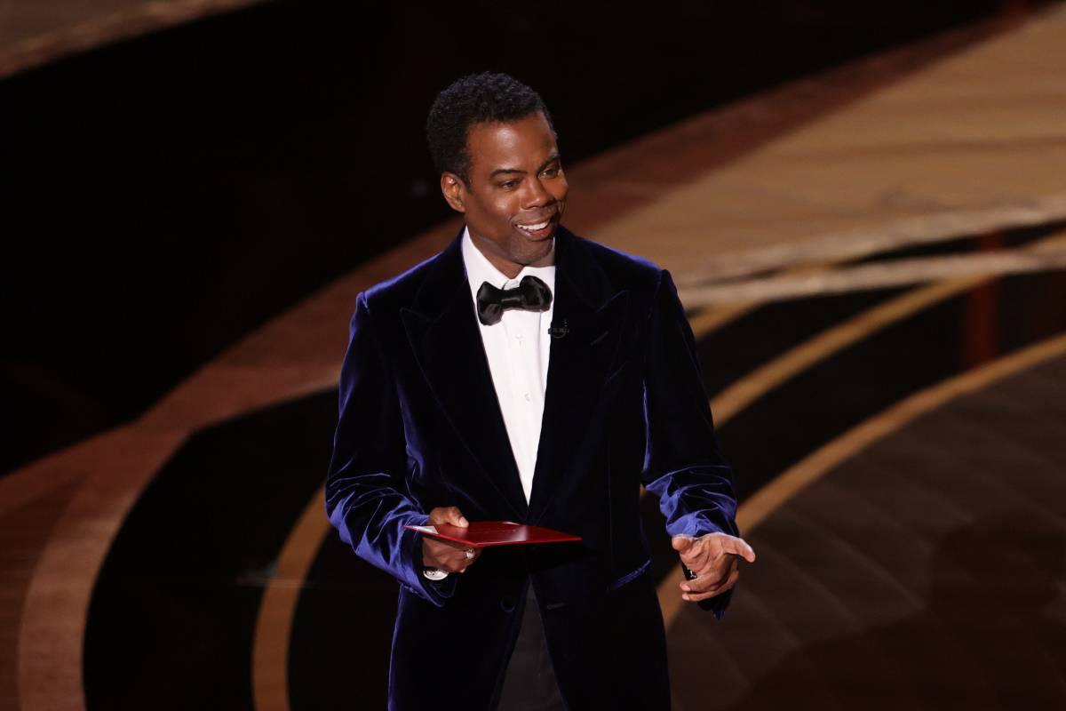 Chris Rock na rozdaniu Oscarów w 2022 roku (Fot. Getty Images)