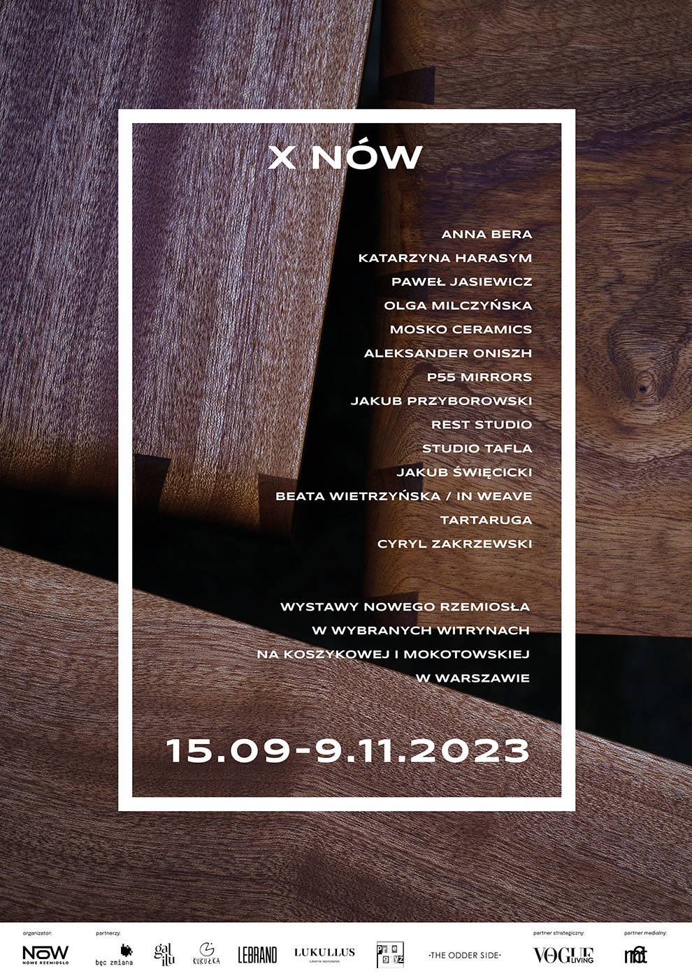 X NÓW, plakat wydarzenia, fot. i projekt: Matylda Polak