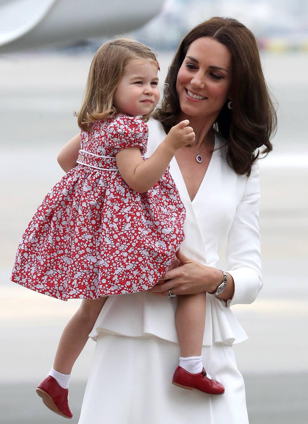 Księżna Kate z księżniczką Charlotte (Fot. Getty Images)
