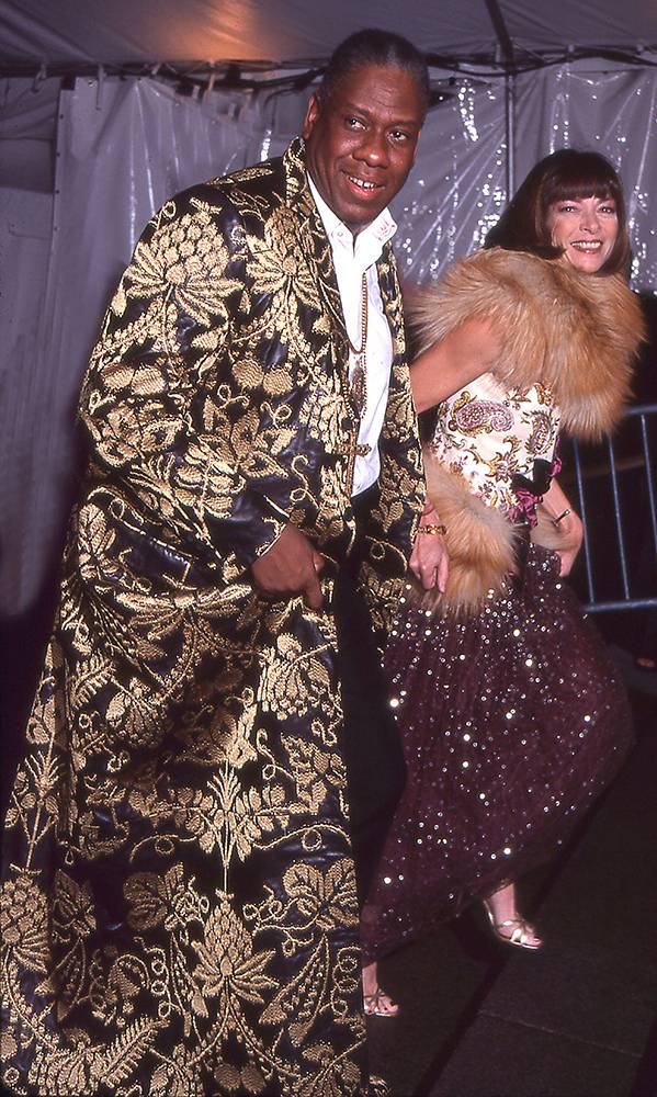 Andre Leon Talley i Anna Wintour na MET Gali w 1999 roku (Fot. Rose Hartman, Getty Images)