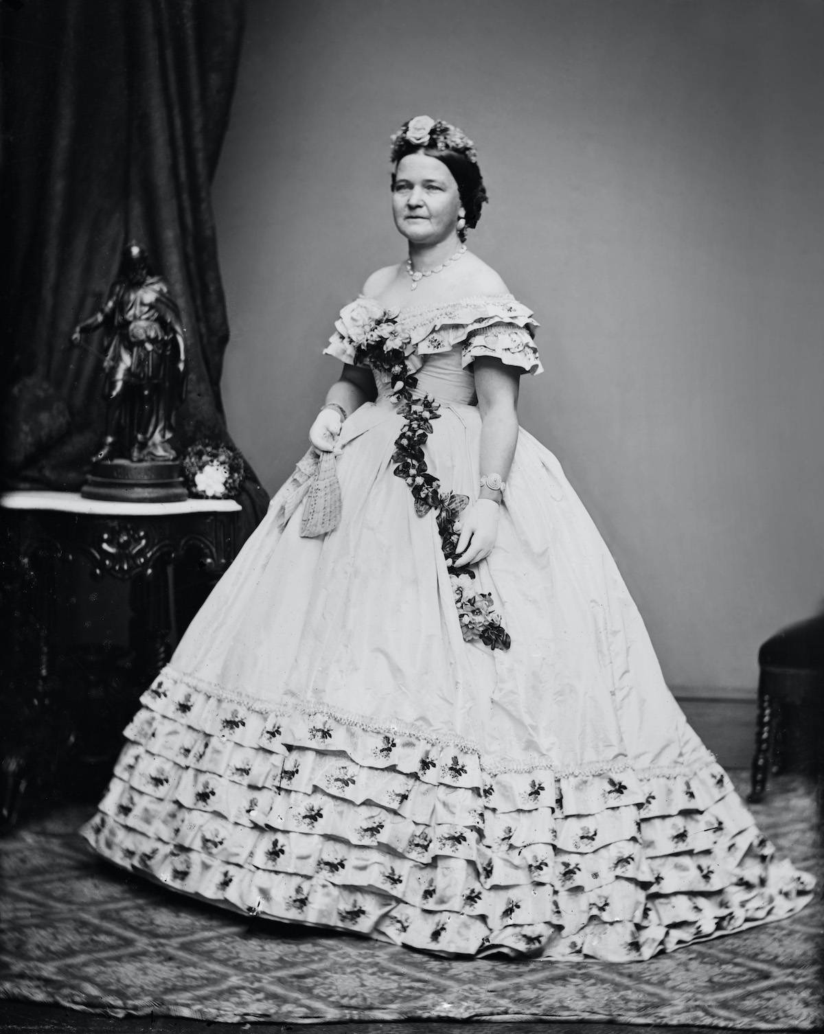 Mary Todd Lincoln, 1861 / Fot. Glasshouse Vintage/Universal History Archive/Universal Images Group via Getty Images