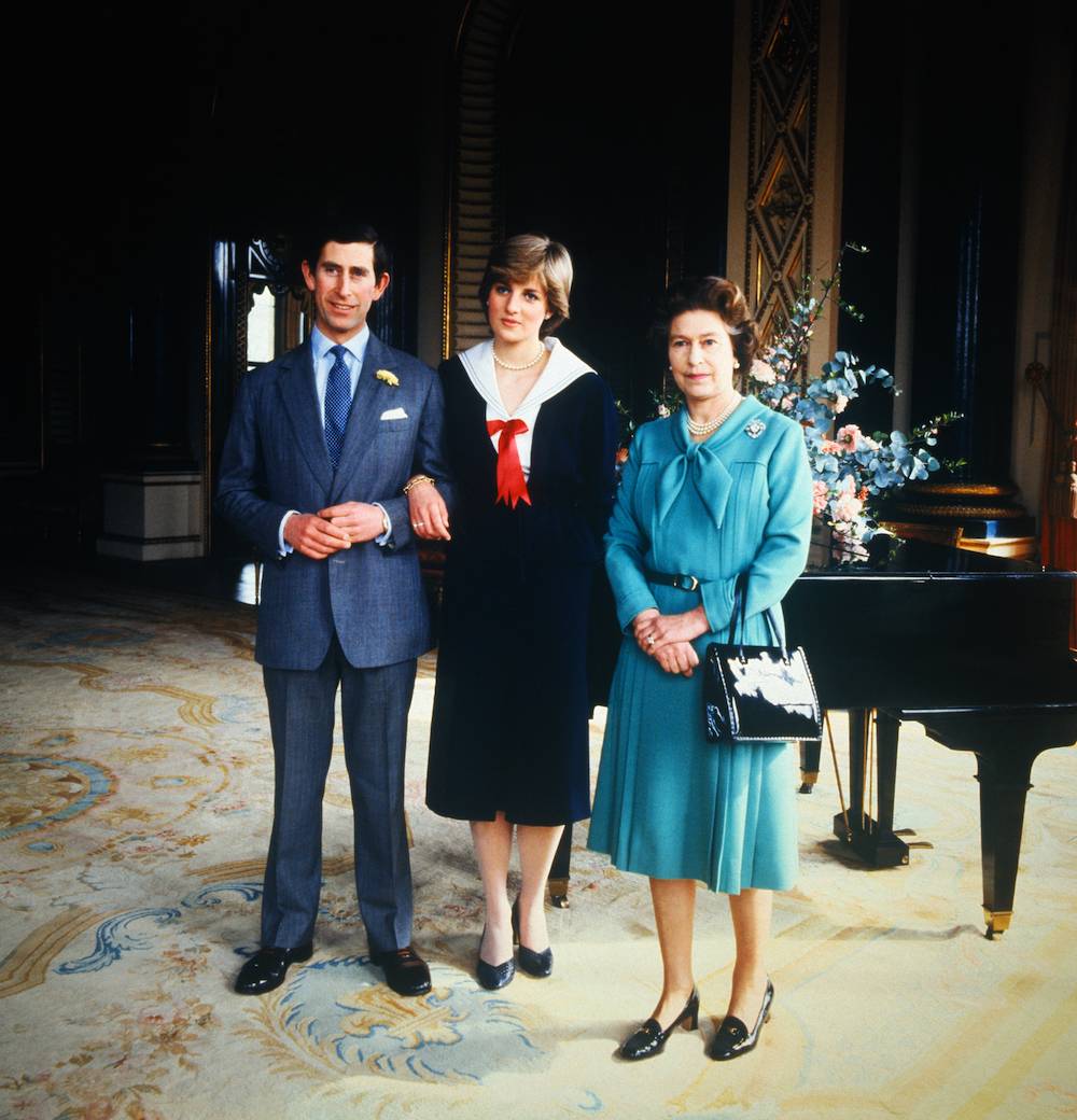 Książę Karol, księżna Diana i królowa Elżbieta II w 1981 roku (Fot. Getty Images)