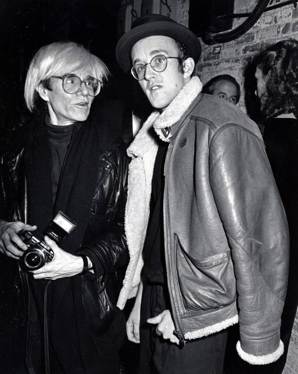 Keith Hairng i Andy Warhol w 1986 roku