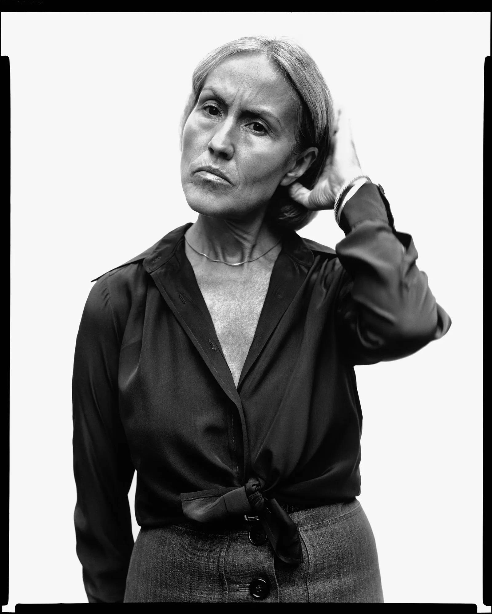 Polly Mellen, redaktorka mody, Nowy Jork, 21 sierpnia 1975 (Fot. The Richard Avedon Foundation)