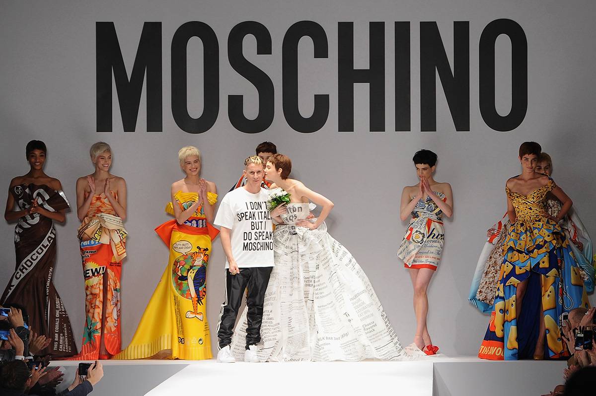 Finał pokazu kolekcji Moschino jesień-zima 2014-2015