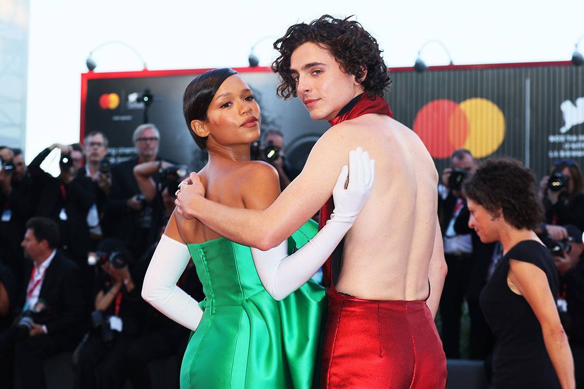 Timothee Chalamet i Taylor Russell (Fot. Getty Images)