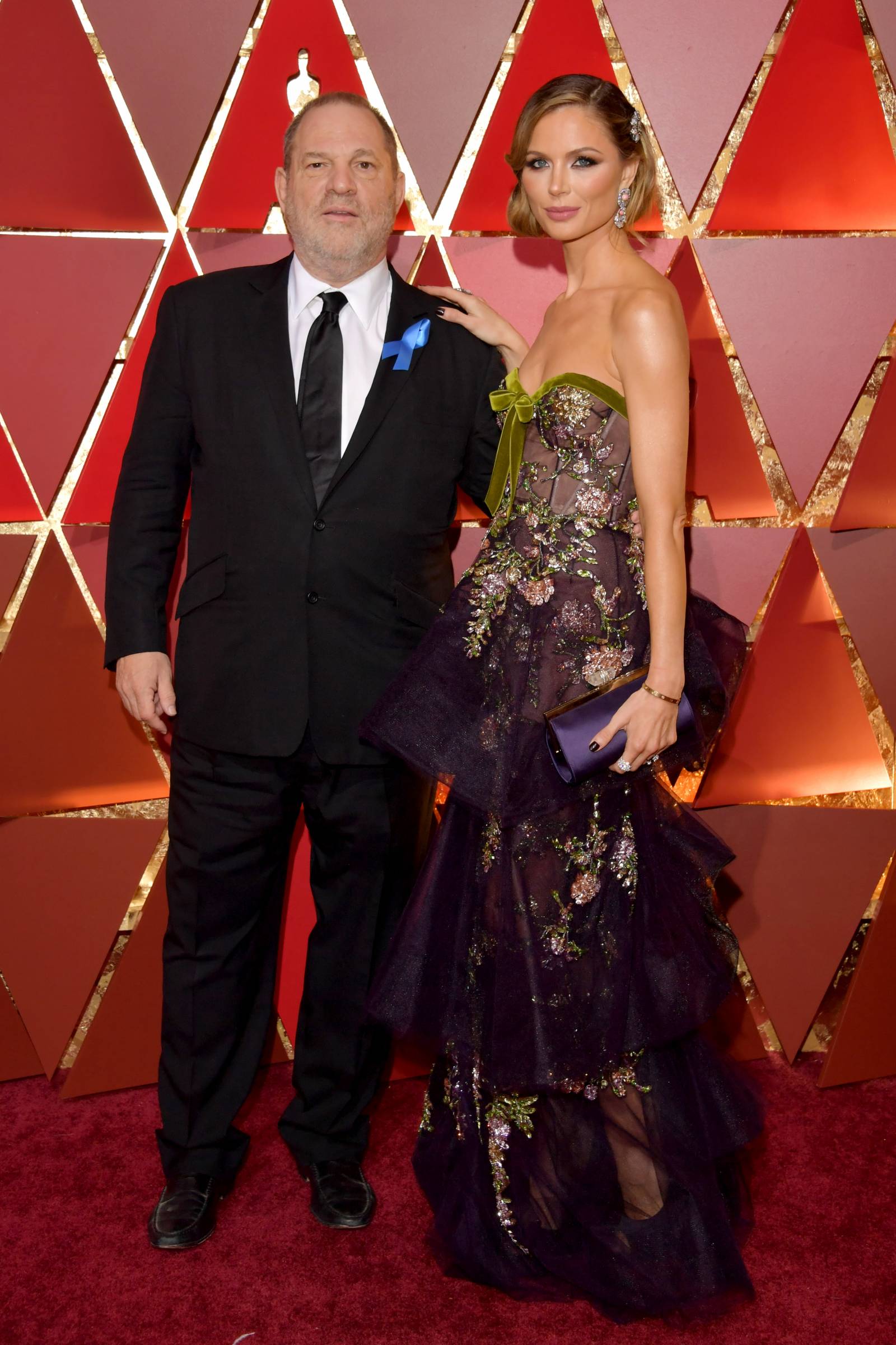 Z byłym mężem Harveyem Weinsteinem /(Fot. Getty Images)