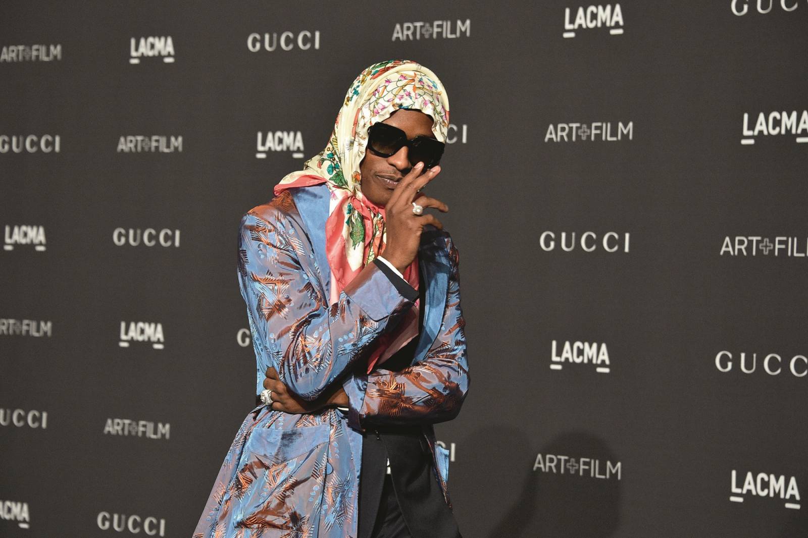 A$AP Rocky w babushce Gucci /(Fot. Getty Images)