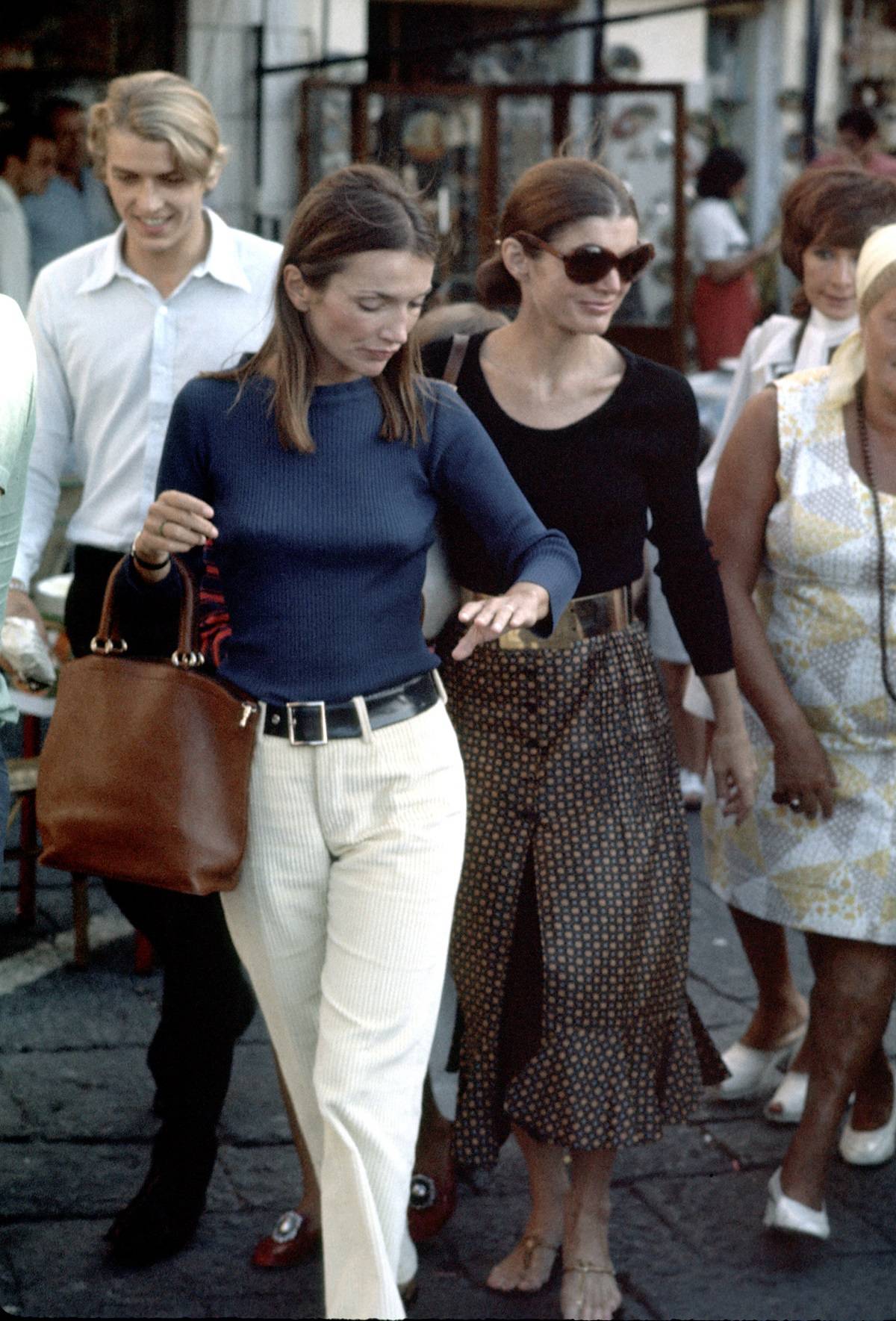 Lee Radziwill i Jackie Kennedy na Capri, 1970 rok