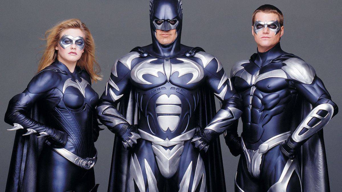 Alicia Silvestone, George Clooney i Chris ODonnell w „Batman i Robin” / Fot. East News