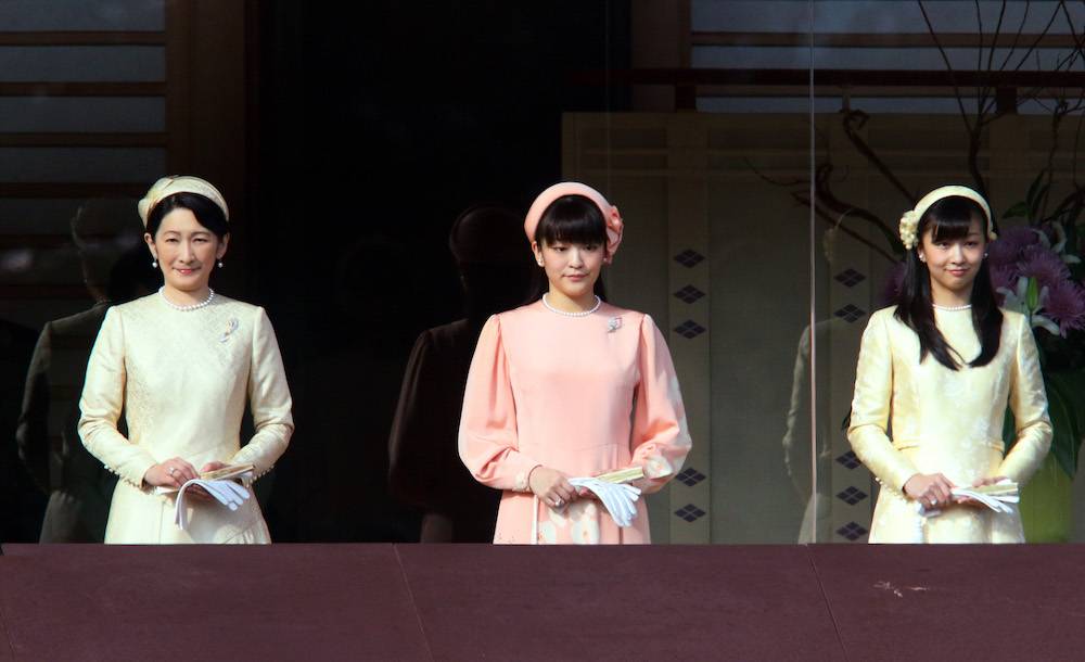 Rok 2016, od lewej: księżniczka Kiko, księżniczka Mako, księżniczka Kako (Fot. Getty Images)