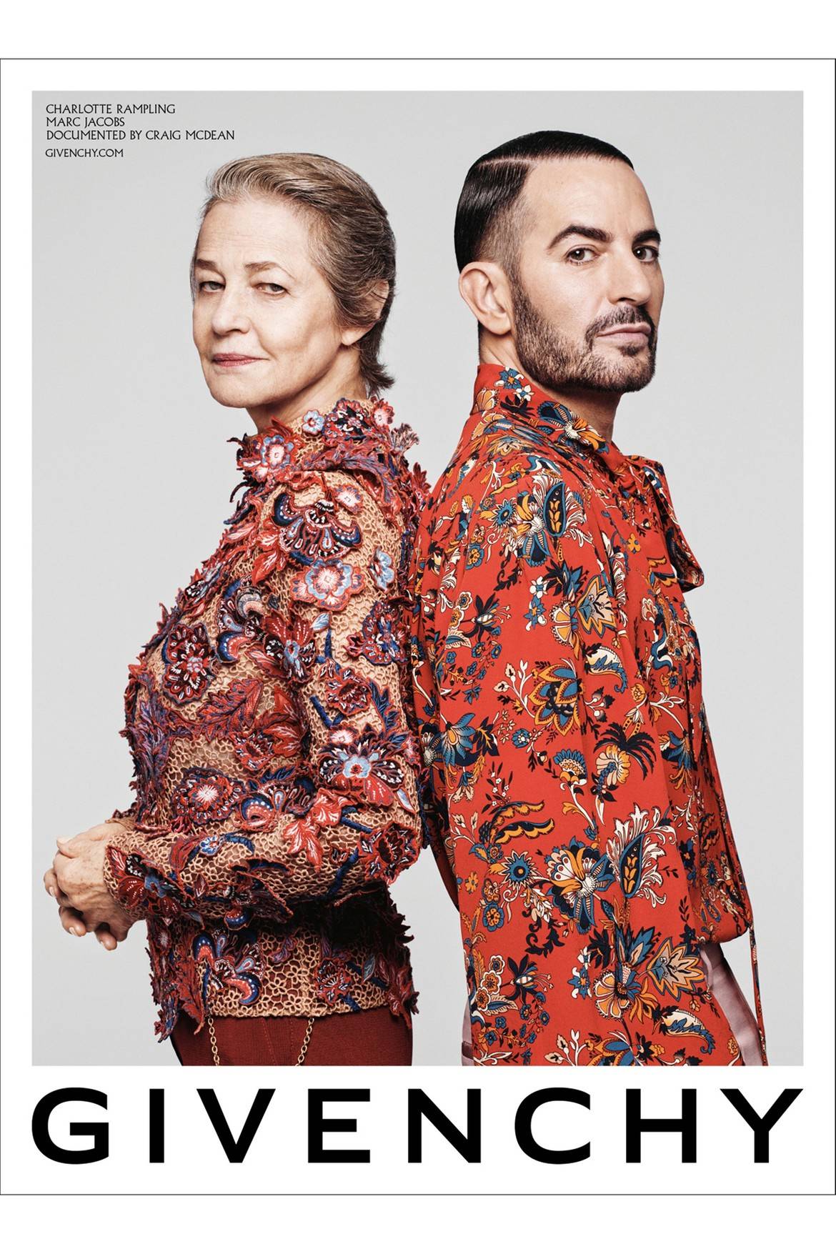 Charlotte Rampling i Marc Jacobs w kampanii Givenchy