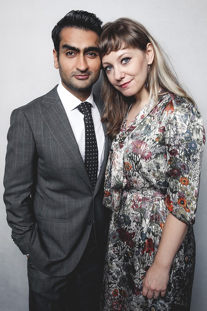 Kumail Nanjiani z żoną Emily V. Gordon (Fot. Rich Fury/BAFTA LA, Getty Images)