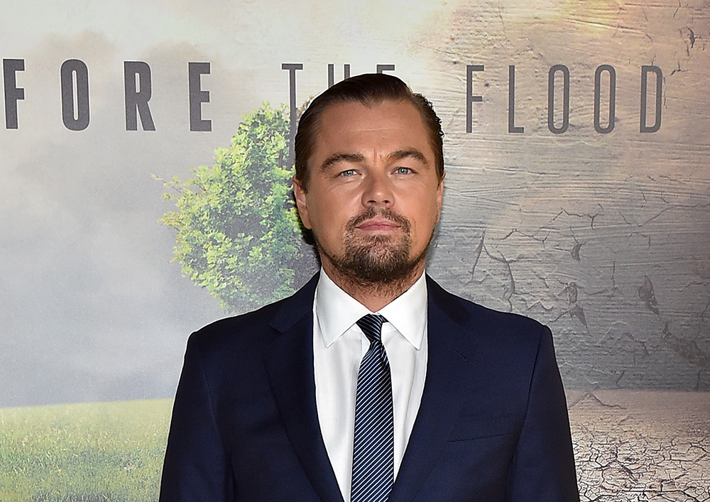 Leonardo DiCaprio na premierze filmu Before the Flood (Fot. Getty Images)