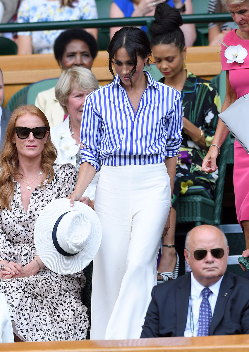 Księżna Sussex podczas finału Wimbledonu (Fot. Getty Images)