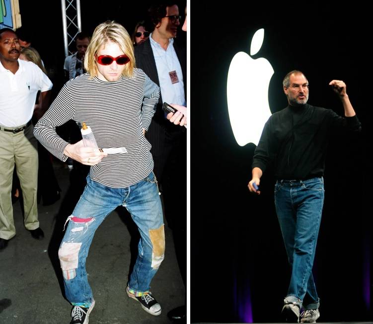 Kurt Cobain, Steve Jobs / Fot. Getty Images