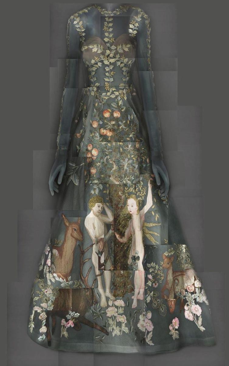 Suknia wieczorowa, Maria Grazia Chiuri i Pierpaolo Piccioli dla Valentino, wiosna-lato 2014, Haute couture / Metropolitan Museum of Art