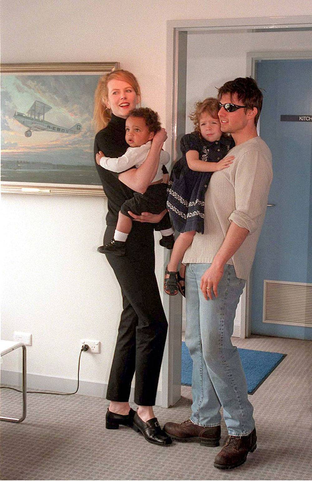 Z byłym mężem, Tomem Cruisem i dziećmi, Isabellą i Connorem (Fot. Getty Images)