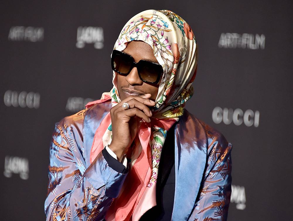 A$AP Rocky w chustce Gucci