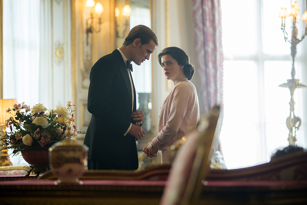 Matt Smith i Claire Foy jako książę Filip i królowa Elżbieta II / (Fot. Materiały prasowe Netflix)