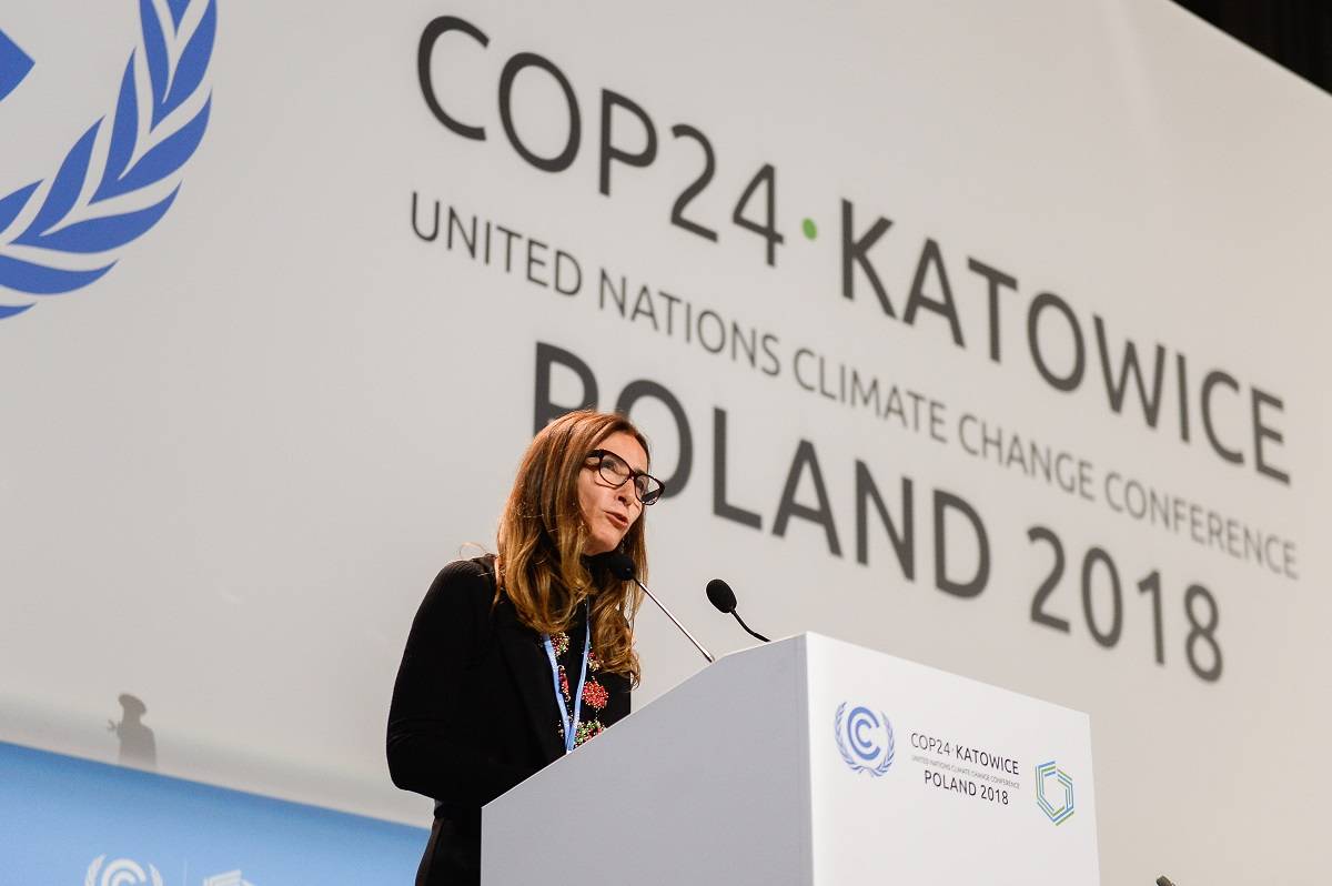 Carolina Schmidt, Minister Środowiska Chile podczas COP24 w Katowicach 