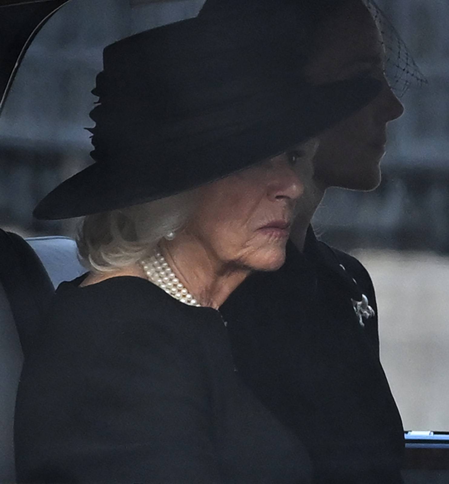 Królowa małżonka Camilla i księżna Kate po nabożeństwie w Westminster Hall. (Fot. Getty Images)