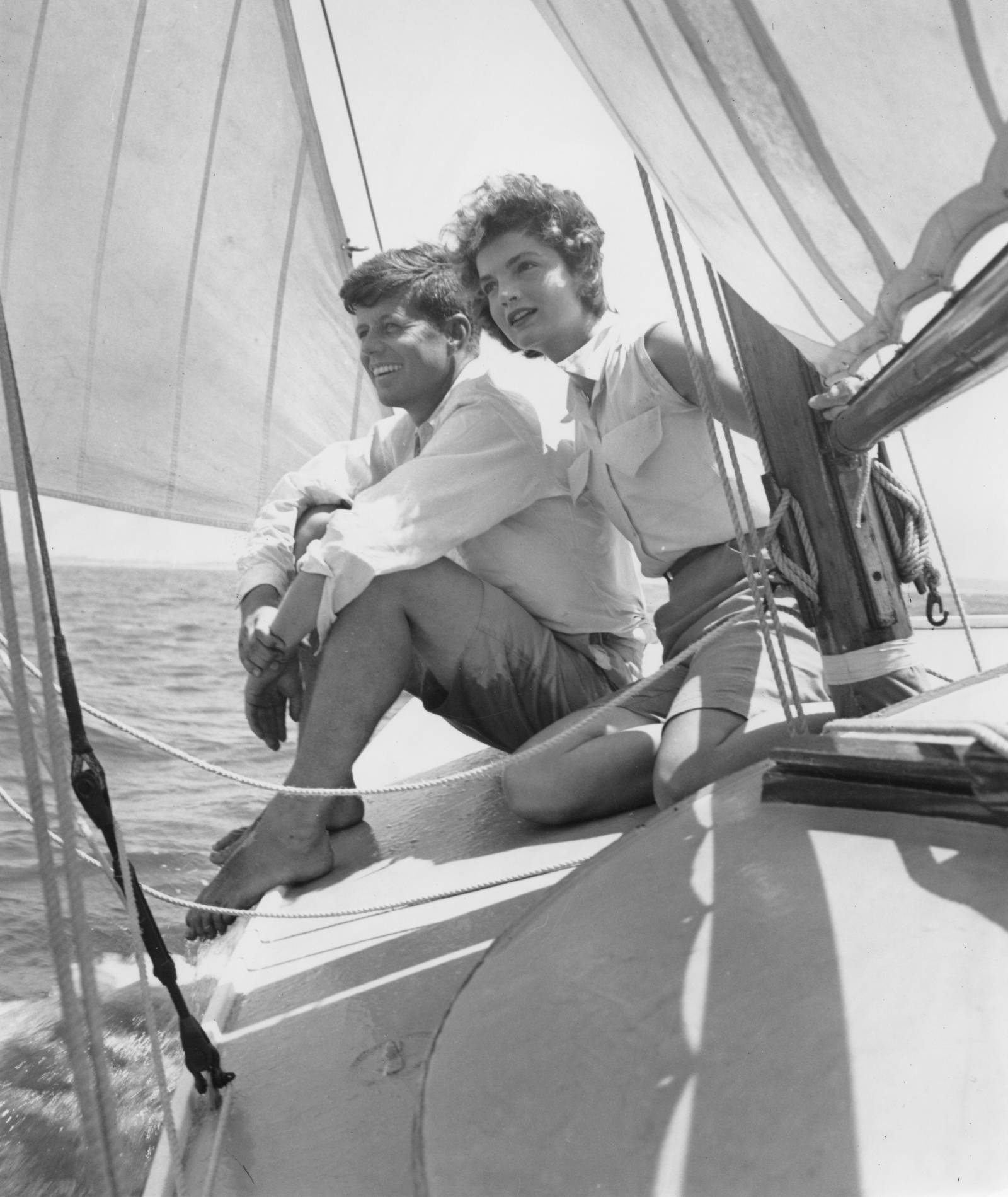 John F. Kennedy i Jacqueline Bouvier w 1953 roku (Fot. Getty Images)