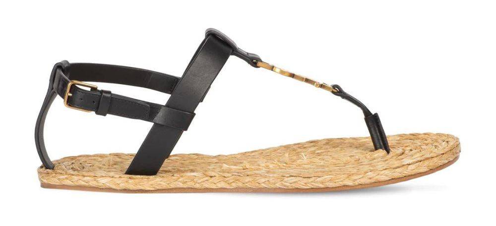 Modne espadryle o formie sandałów Saint Laurent, ok. 3900 zł (Fot. materiały prasowe)