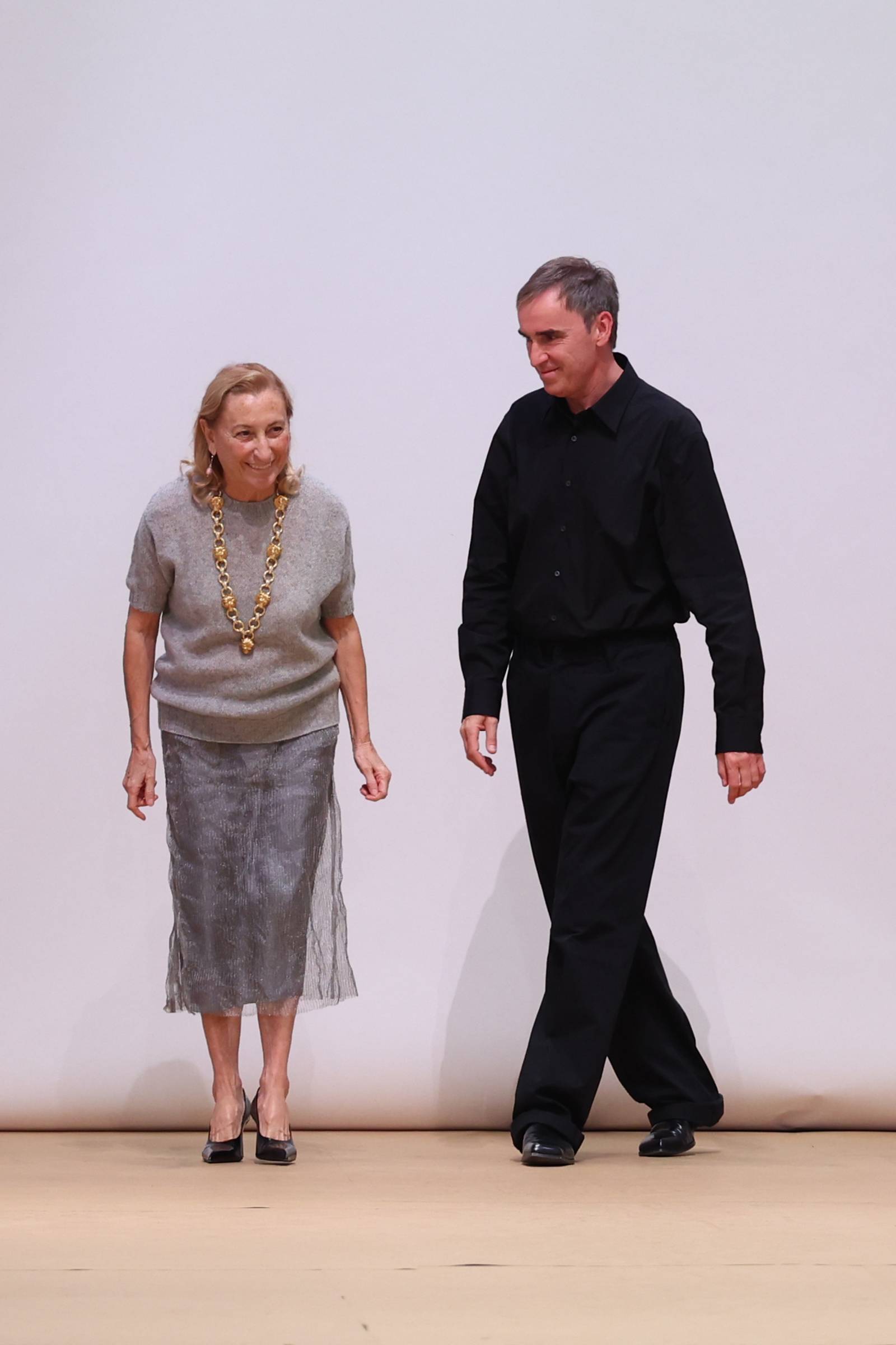 Miuccia Prada i Raf Simons (Fot. Getty Images)