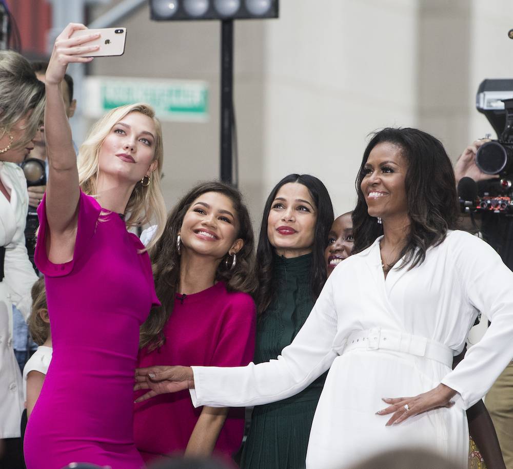 Zendaya z Karlie Kloss, Freidą Pinto i Michelle Obamą (Fot. Getty Images)