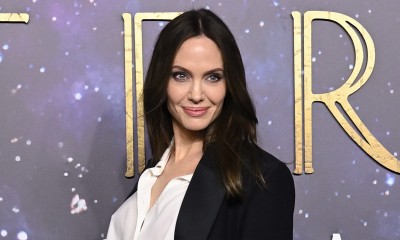 Angelina Jolie w jedwabnej piżamie Valentino 