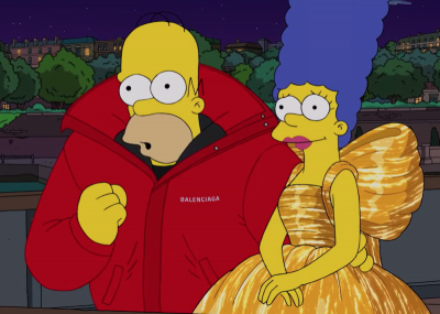 Simpsonowie na wybiegu Balenciagi na wiosnę-lato 2022